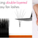 Double-layerd easy fan lashes-new revolution