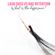 Lash shed vs bad retention, what is the difference?