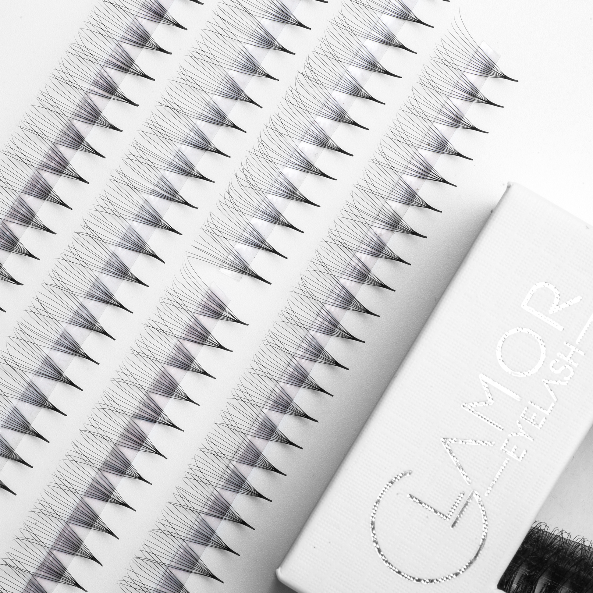 10D 0.05, 12D 0.03, 14D 0.03, 16D 0.03 Ultra-speed Promade fans GLAMOREYELASH 500 FANS Promade Natural Fans Eyelashes Extensions | Handmade Individual Lashes  of Mink Lashes - GlamorEyelash