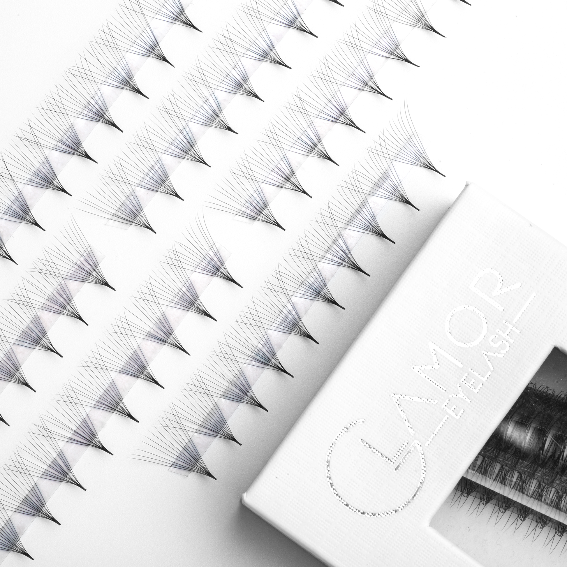 10D 0.05, 12D 0.03, 14D 0.03, 16D 0.03 Ultra-speed Promade fans GLAMOREYELASH 500 FANS Promade Natural Fans Eyelashes Extensions | Handmade Individual Lashes  of Mink Lashes - GlamorEyelash