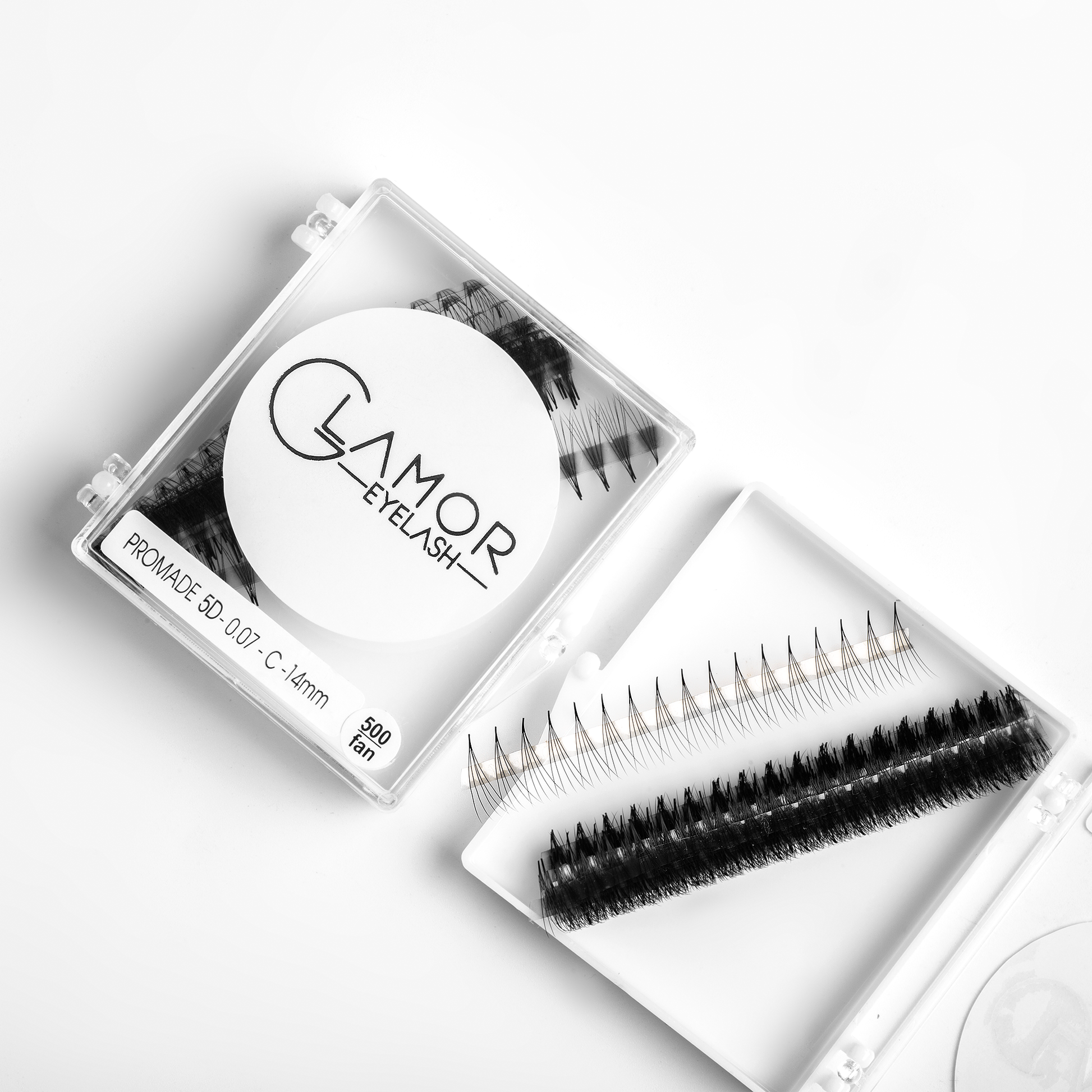 3D,4D,5D Ultra-speed Promade fans GLAMOREYELASH 500 FANS Promade Natural Fans Eyelashes Extensions | Handmade Individual Lashes 0.07mm of Mink Lashes - GlamorEyelash