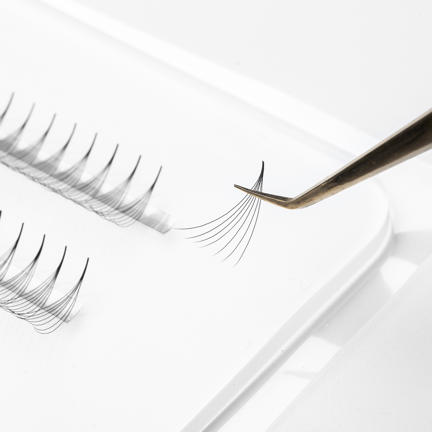 6D 0.07, 7D 0.05, 8D 0.05 Ultra-speed Promade fans GLAMOREYELASH 500 FANS Promade Natural Fans Eyelashes Extensions | Handmade Individual Lashes of Mink Lashes - GlamorEyelash