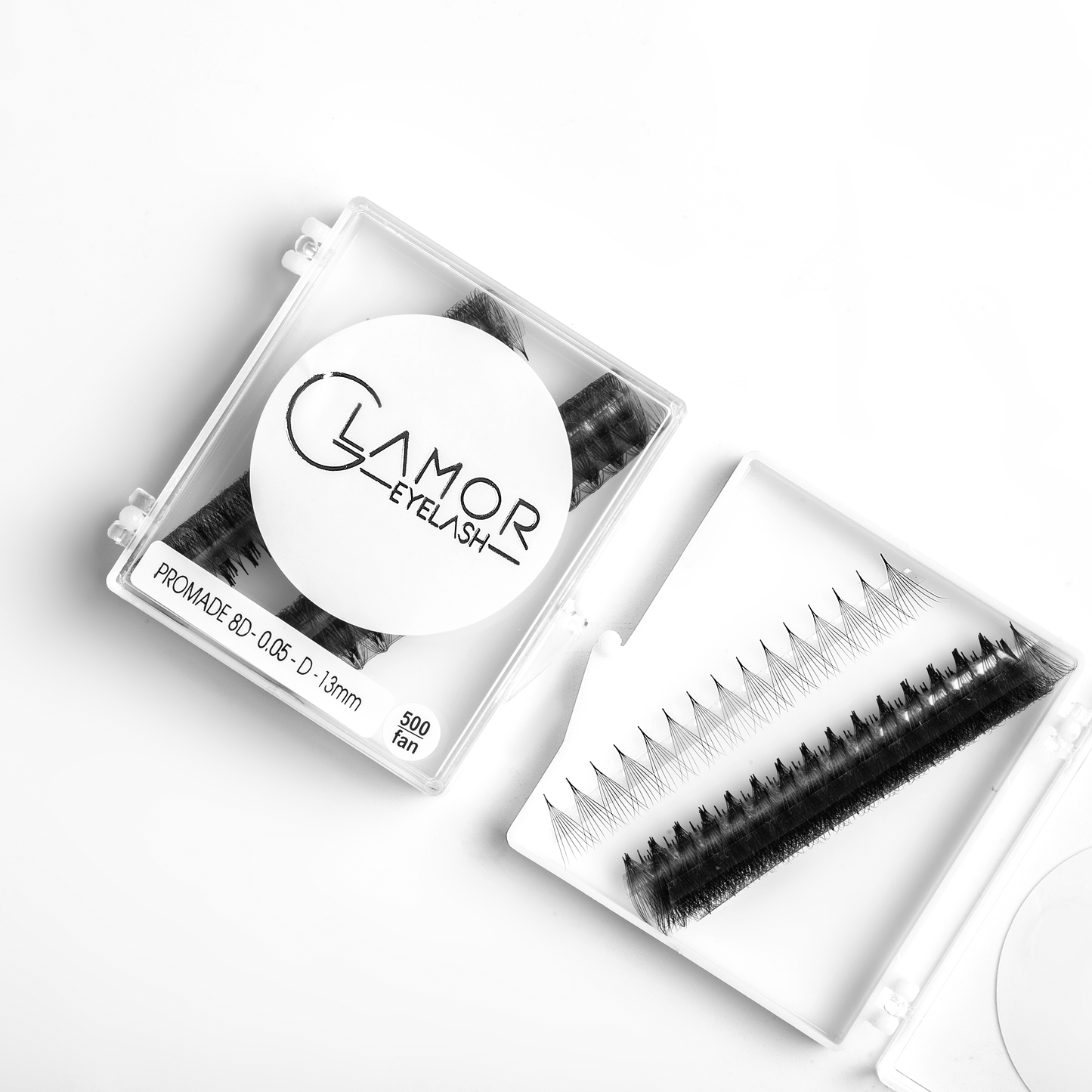 6D 0.07, 7D 0.05, 8D 0.05 Ultra-speed Promade fans GLAMOREYELASH 500 FANS Promade Natural Fans Eyelashes Extensions | Handmade Individual Lashes of Mink Lashes - GlamorEyelash