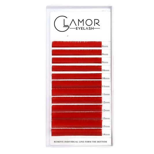 Velvet Super Min Color Red | 0.07mm - GlamorEyelash