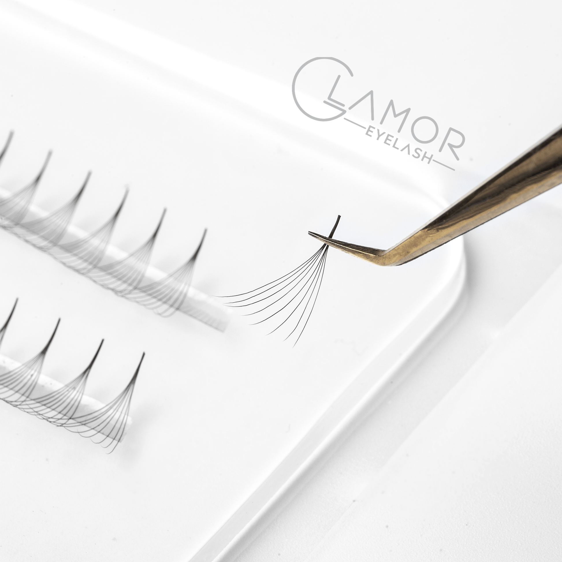 8D Ultra-speed Promade 1000 fans Paper box GLAMOREYELASH Promade Natural Fans Eyelashes Extensions | Handmade Individual Lashes 0.05mm of Mink Lashes - GlamorEyelash