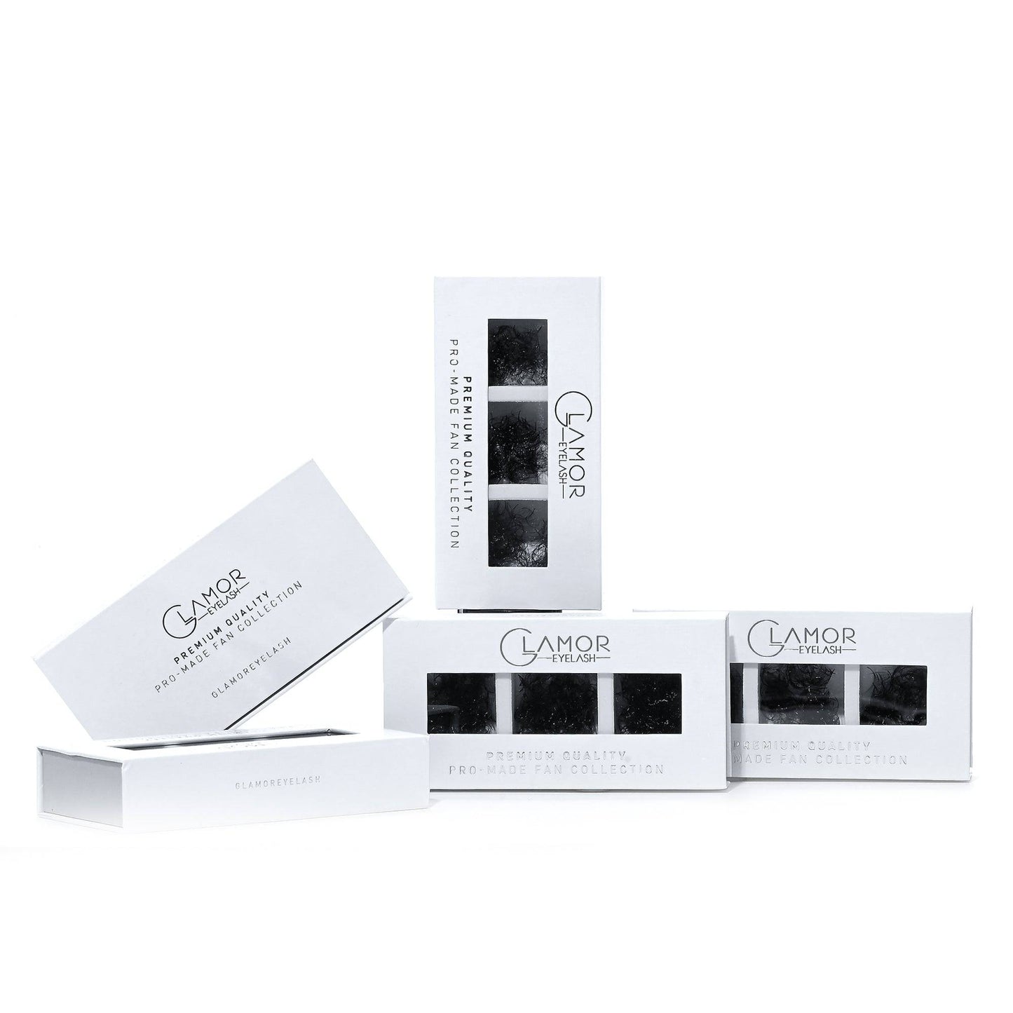 7D Loose Wispy Mix 3IN1  GLAMOREYELASH 750 FANS 0.07 | Promade Fans Natural Eyelashes Extensions  Handmade Lashes Mink Lashes Fluffy Eyelash Cluster - GlamorEyelash