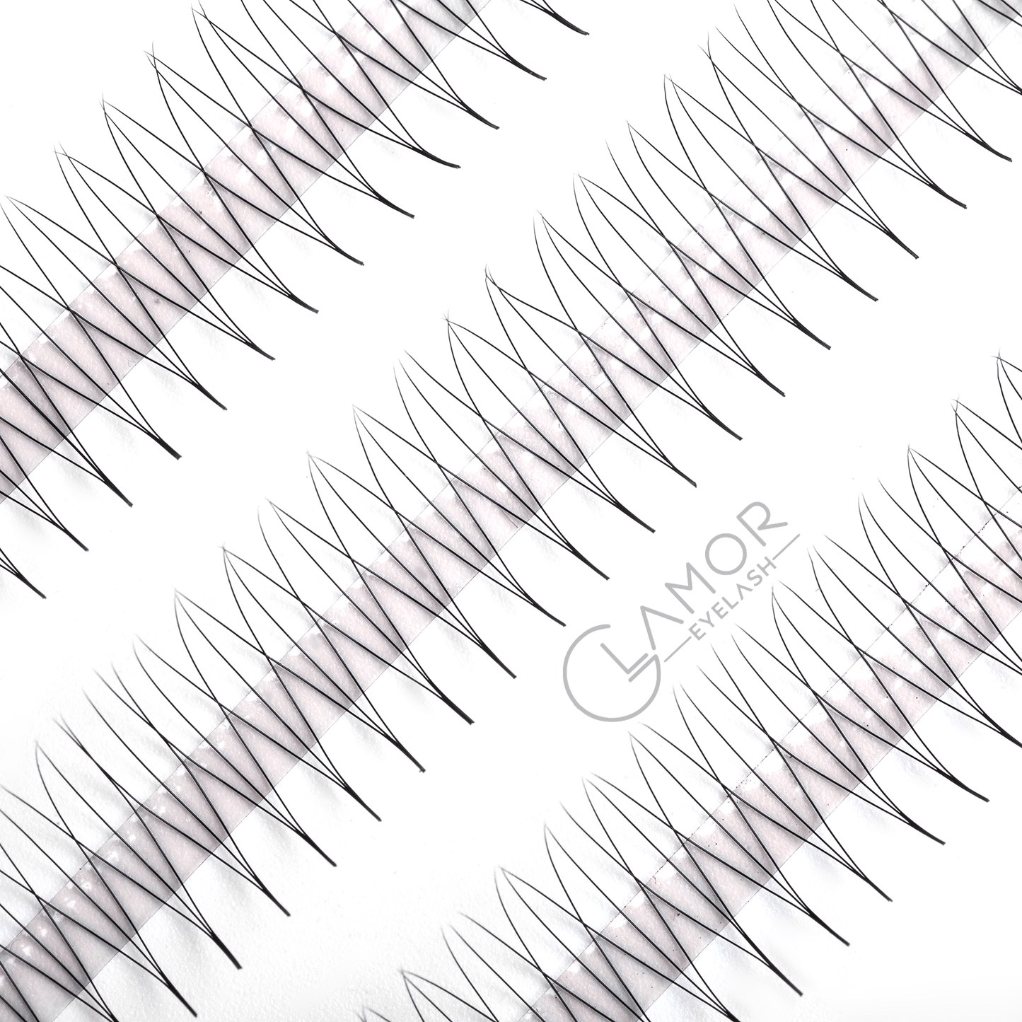 3D Ultra-speed Promade fans GLAMOREYELASH 500 FANS Promade Natural Fans Eyelashes Extensions | Handmade Individual Lashes 0.07mm of Mink Lashes - GlamorEyelash