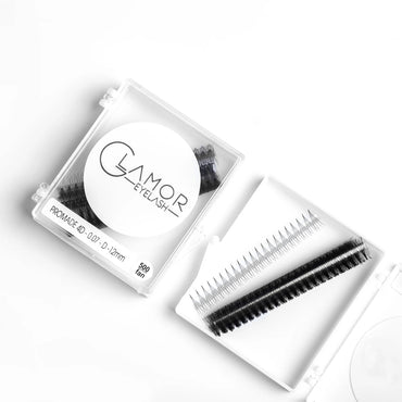 3D,4D,5D Ultra-speed Promade fans GLAMOREYELASH 500 FANS Promade Natural Fans Eyelashes Extensions | Handmade Individual Lashes 0.07mm of Mink Lashes - GlamorEyelash