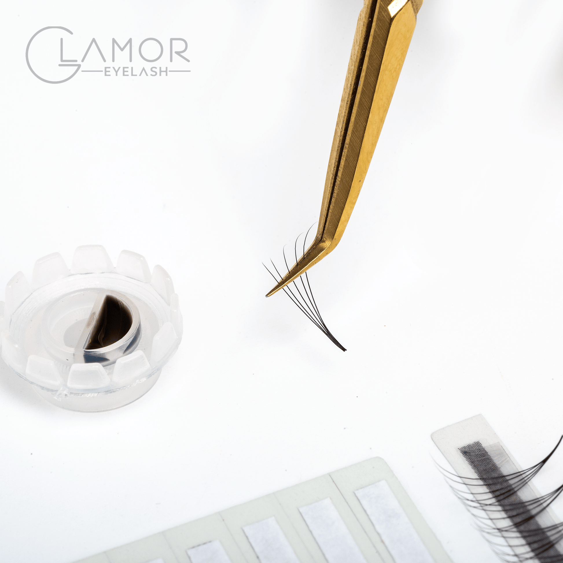 16D Ultra-speed Promade 1000 fans Paper box GLAMOREYELASH Promade Natural Fans Eyelashes Extensions | Handmade Individual Lashes 0.03mm of Mink Lashes - GlamorEyelash