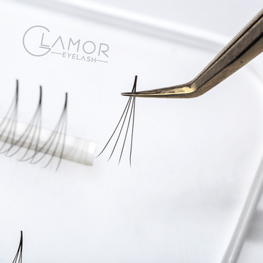 4D Ultra-speed Promade 1000 fans Paper box GLAMOREYELASH Promade Natural Fans Eyelashes Extensions | Handmade Individual Lashes 0.07mm of Mink Lashes - GlamorEyelash