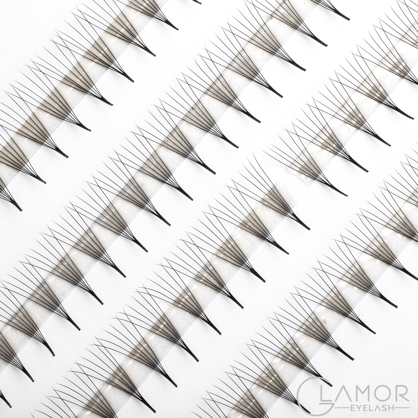 5D Ultra-Speed Promade 1000 Fans Paper Box GLAMOREYELASH Promade Natural Fans Eyelashes Extensions | Handmade Individual Lashes 0.07mm of Mink Lashes - GlamorEyelash