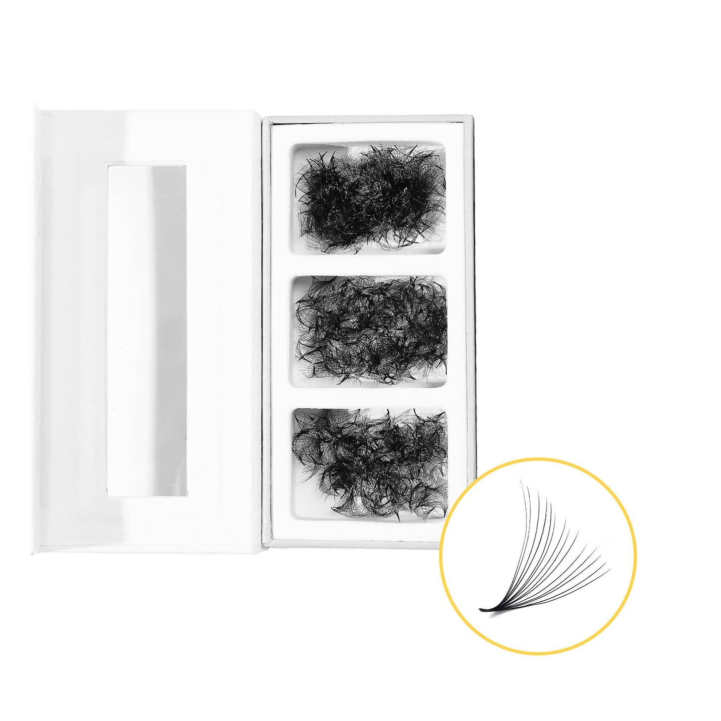 14D Mix 3in1  GLAMOREYELASH 750 Promade Natural Eyelashes Extensions | Loose Mix 3 Fan from 3D to 14D Handmade Individual Lashes | 0.03/0.05/0.07mm Thickness of Mink Lashes | C CC D Curl - GlamorEyelash