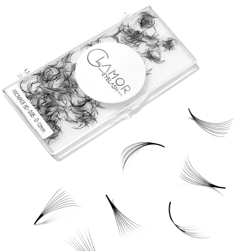 Promade fans loose 6D 0.07, 7D 0.05, 8D 0.05 | 500 fans - GlamorEyelash