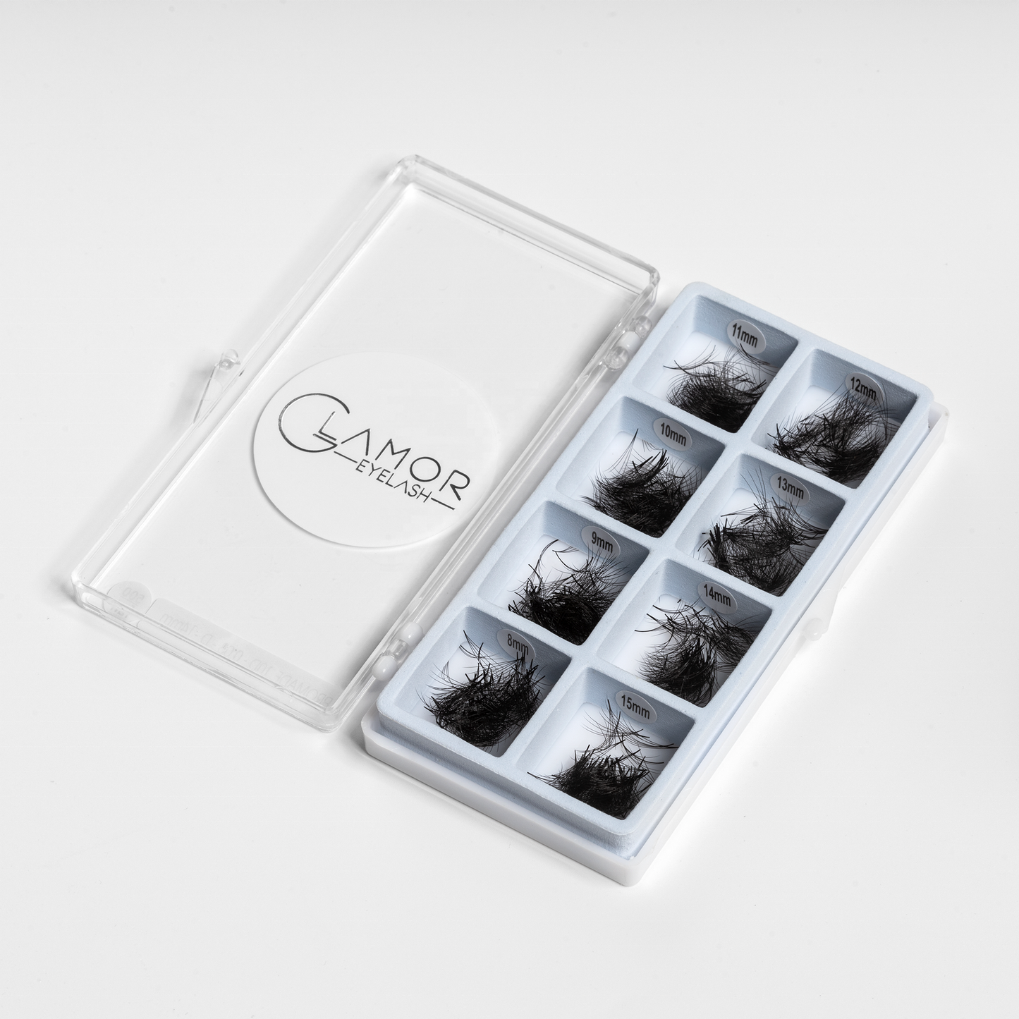 Single box Mix8 in1 | 12D 003, 14D 003, 16D 003 Promade Loose fans | 1000 fans - GlamorEyelash