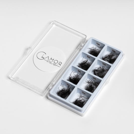 Single box Mix8 in1 | 3D 007, 4D 007, 5D 007, 6D 007  Promade Loose fans | 1000 fans - GlamorEyelash