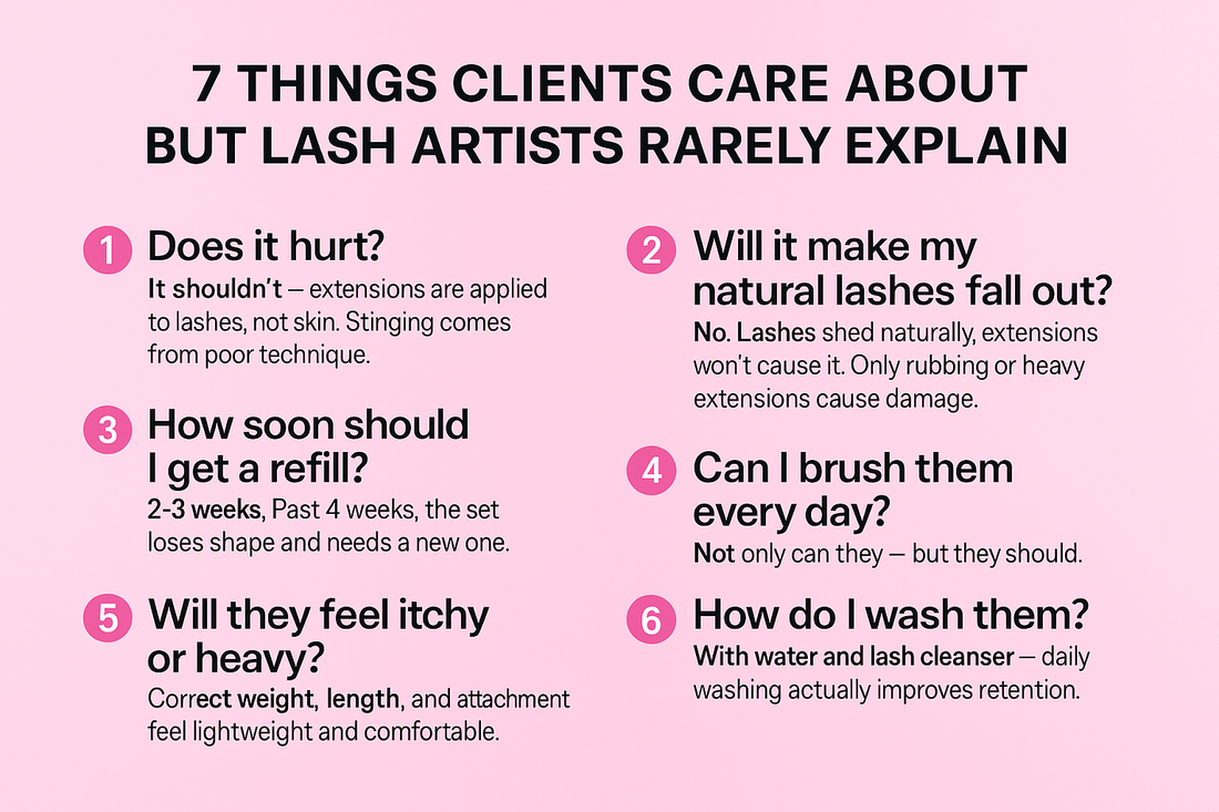 7 Things Clients Care About But Lash Artists Rarely Explain