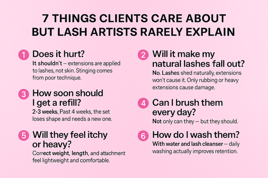 7 Things Clients Care About But Lash Artists Rarely Explain
