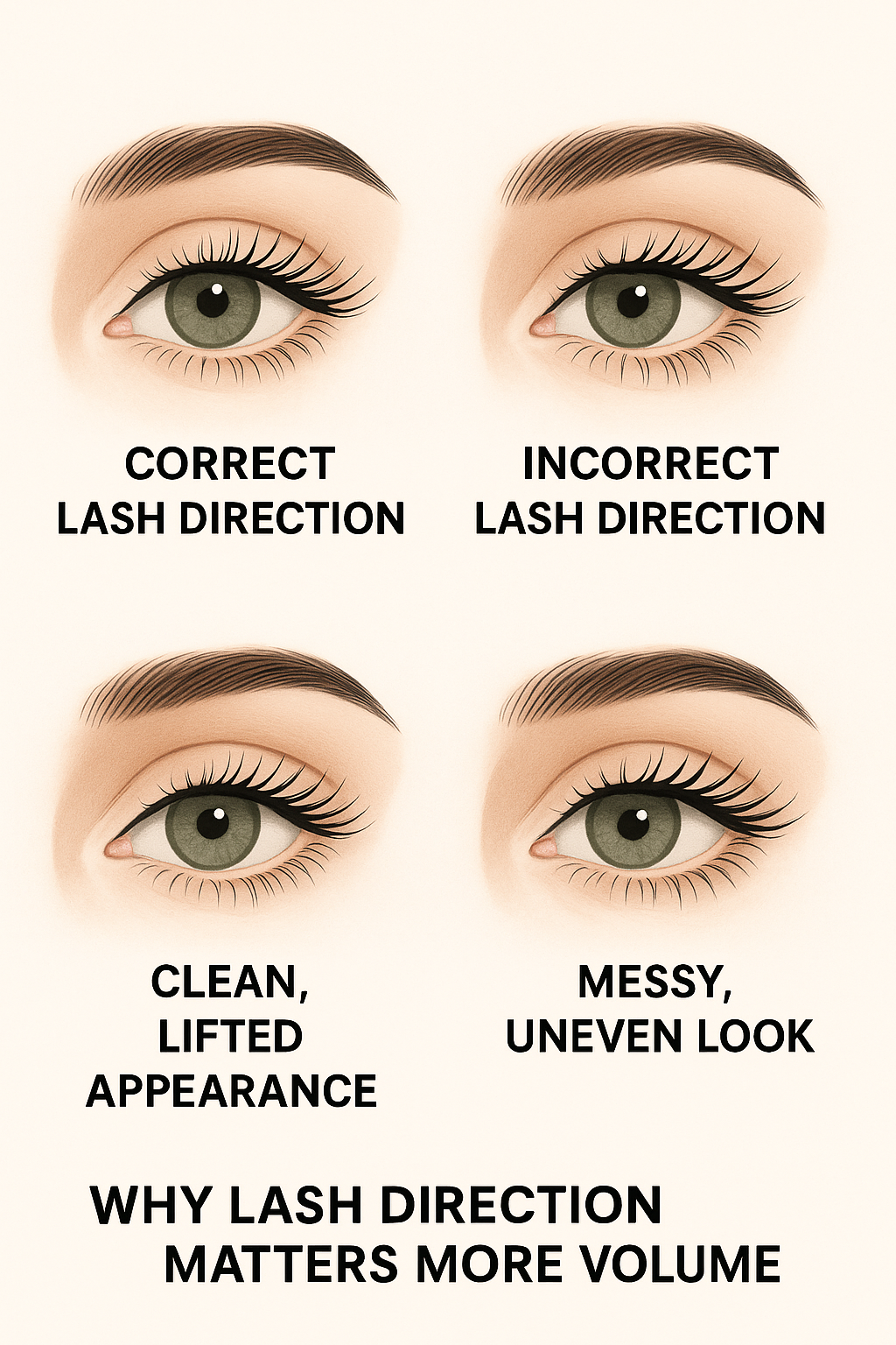 Why Lash Direction Matters More Than Volume