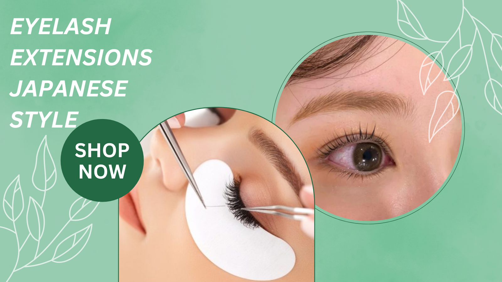 Eyelash extensions Japanese style GlamorEyelash