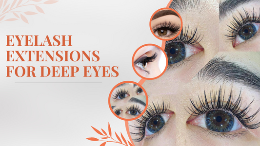 Eyelash extensions for deep eyes
