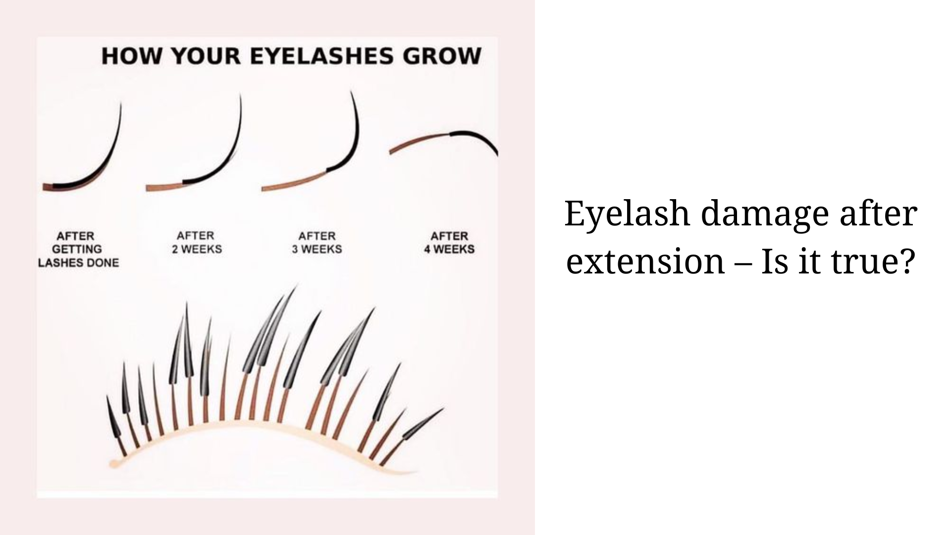 Eyelash damage after extension – Is it true?