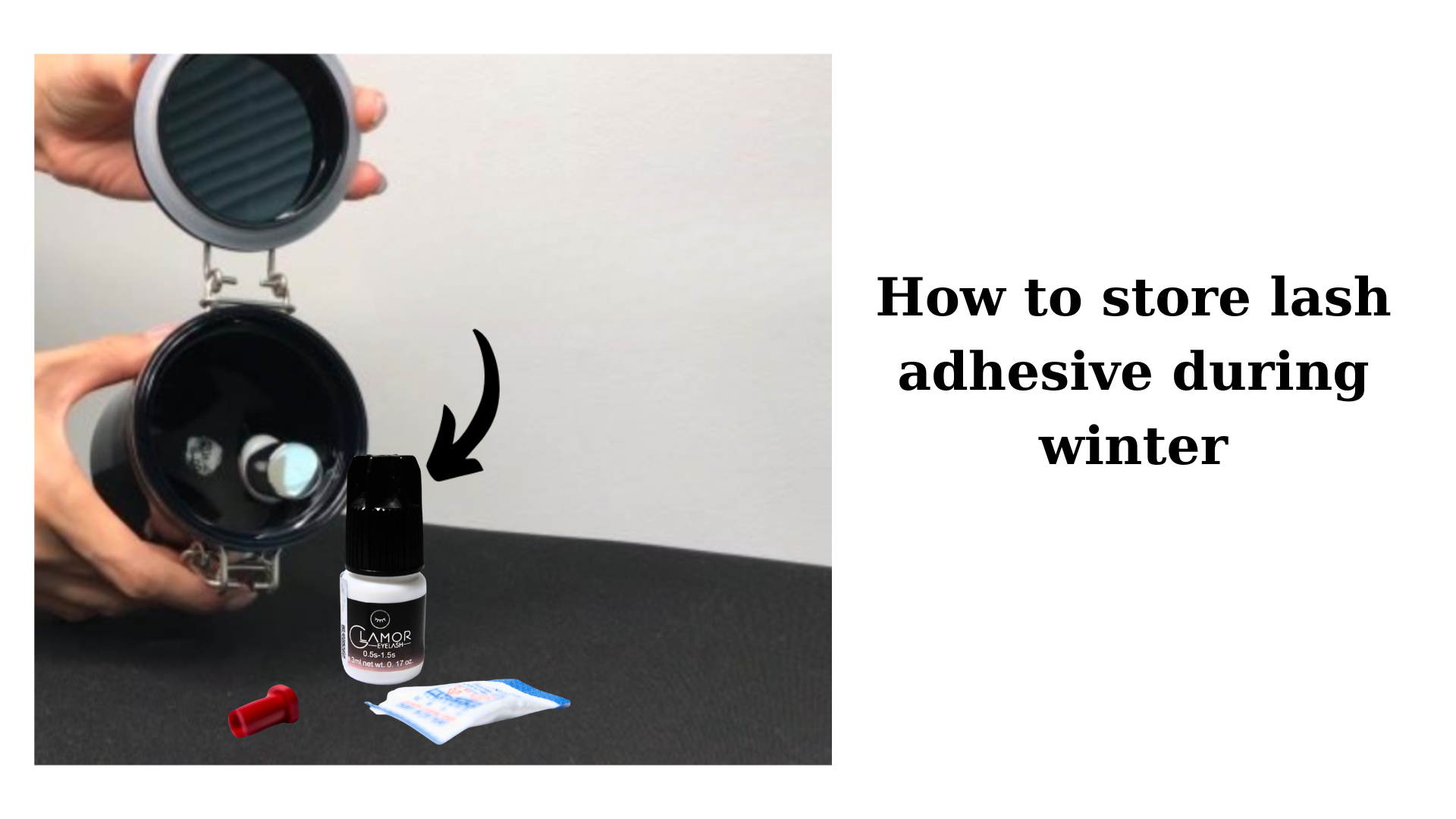 How to store lash adhesive during winter