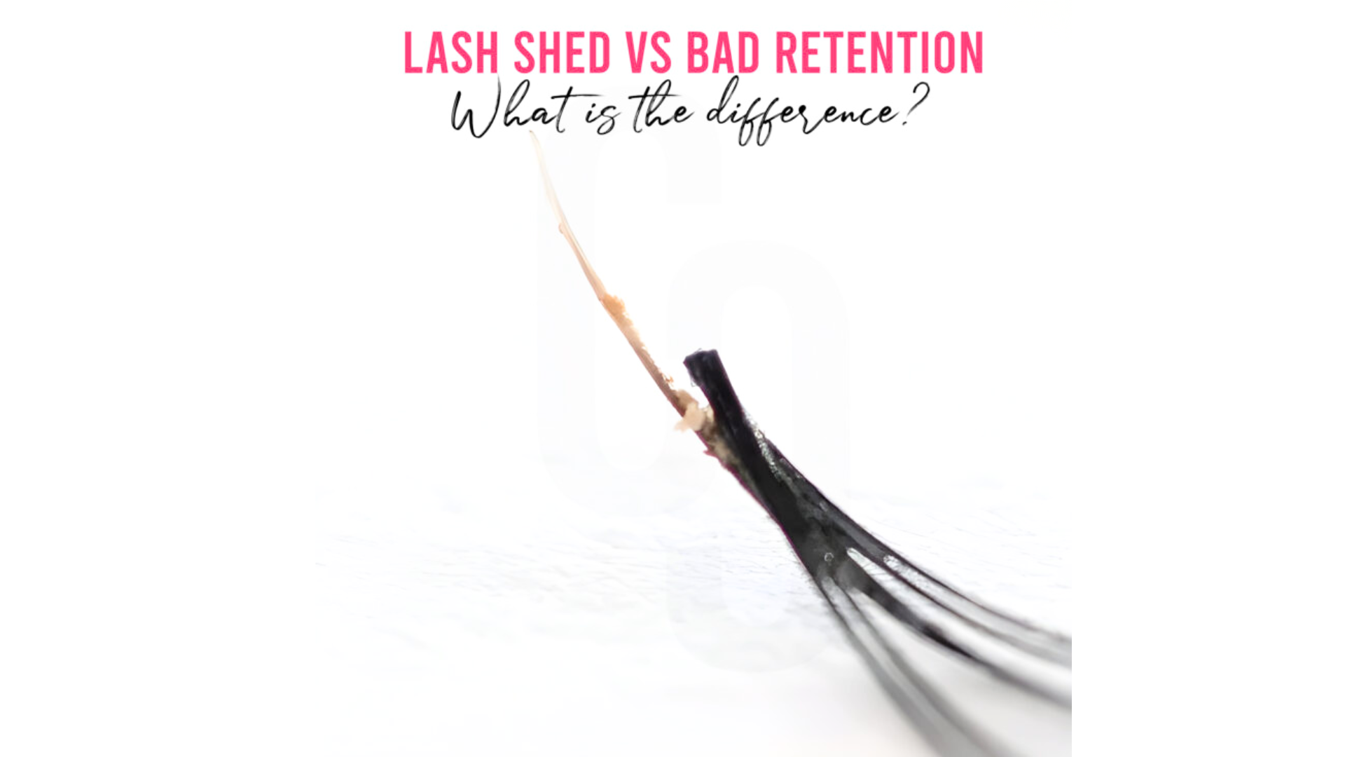 Lash shed vs bad retention, what is the difference?