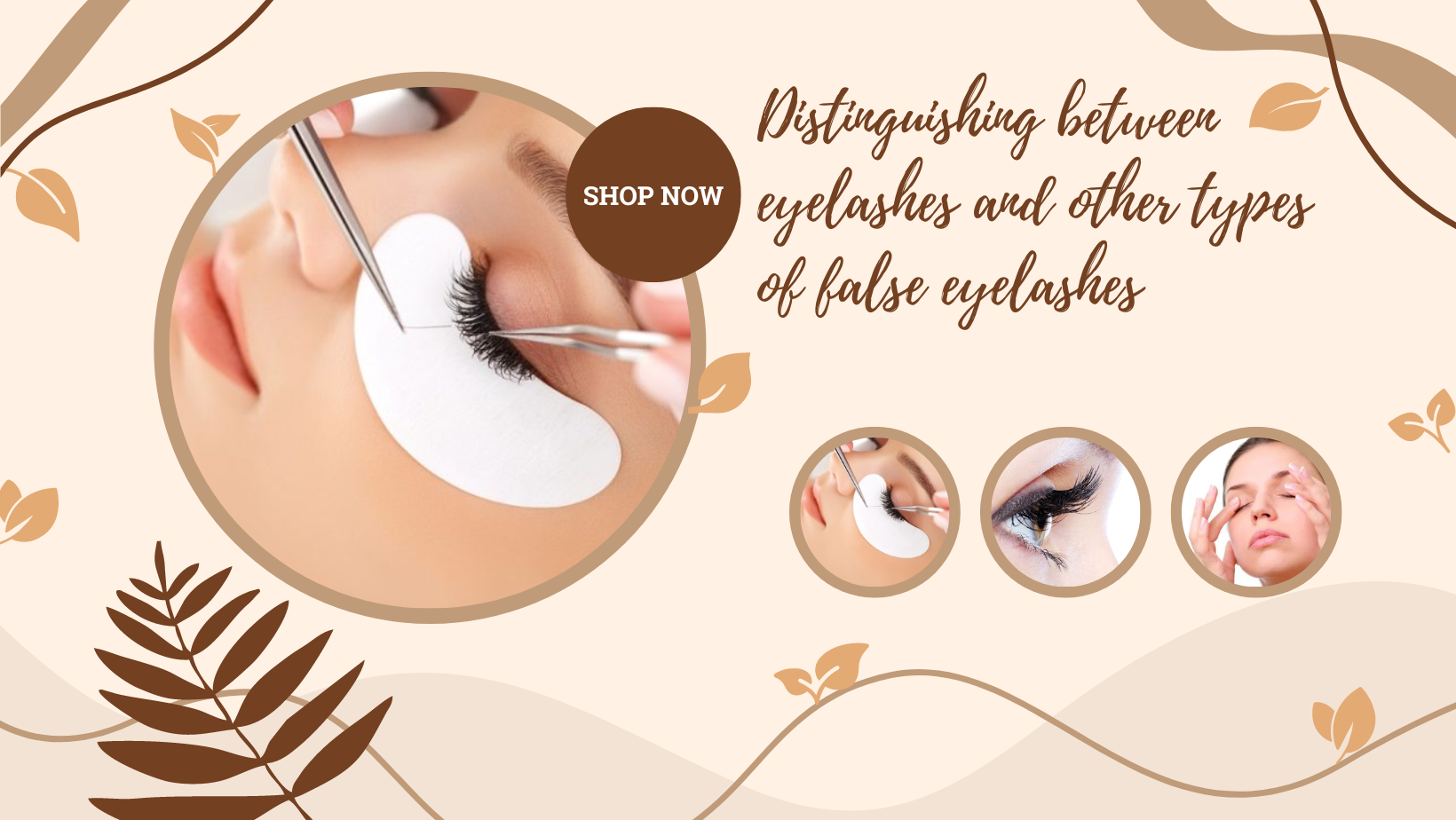 Distinguishing between eyelashes and other types of false eyelashes