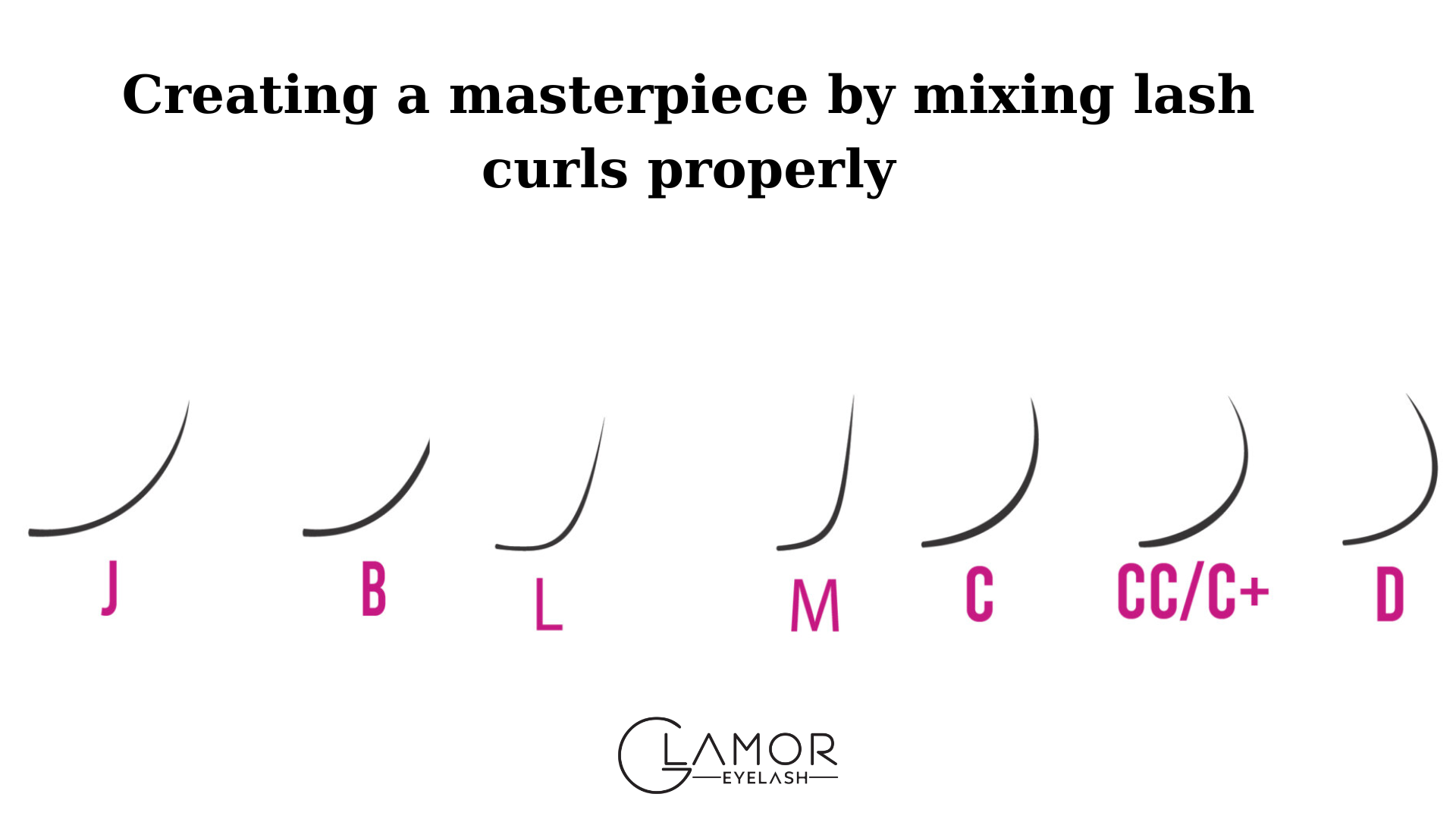 Creating a masterpiece by mixing lash curls properly