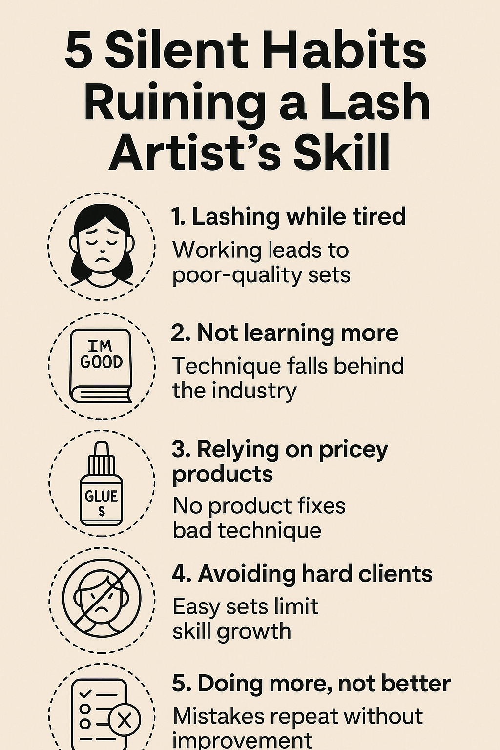 5 Silent Habits That Slowly Destroy a Lash Artist’s Skill (Without You Noticing)