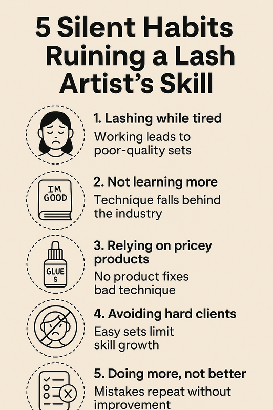5 Silent Habits That Slowly Destroy a Lash Artist’s Skill (Without You Noticing)