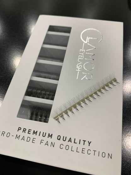 Glamor Pro-Made Fans - 3D to 16D -  C, CC, D, LD, M | 9-15mm & 8-14mm | 1000 Fans
