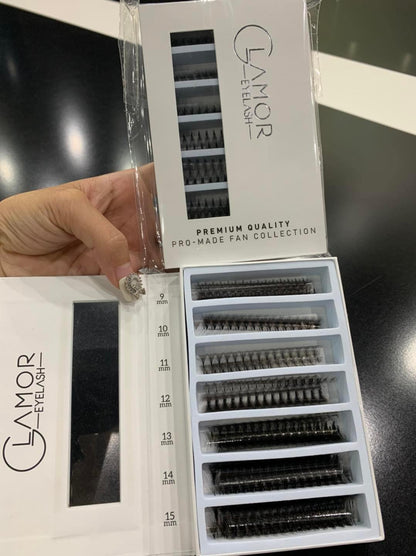 Glamor Pro-Made Fans - 3D to 16D -  C, CC, D, LD, M | 9-15mm & 8-14mm | 1000 Fans