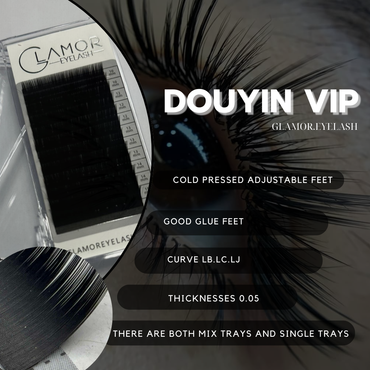 Glamor Velvet Camelia Sole – Premium Lash Tray - 12 Lines –  0.05mm – LJ,LB,LC