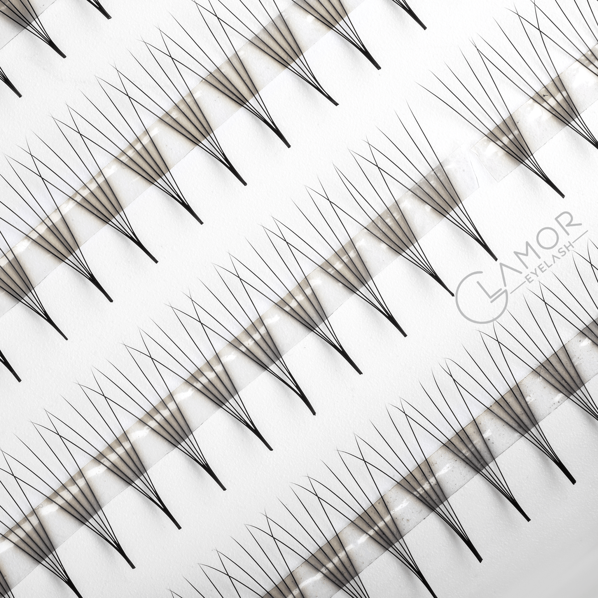 4D Ultra-speed Promade fans GLAMOREYELASH 500 FANS Promade Natural Fans Eyelashes Extensions | Handmade Individual Lashes 0.07mm of Mink Lashes - GlamorEyelash 