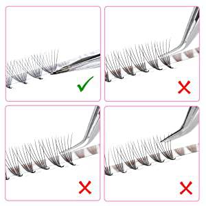 6D Ultra-speed Promade fans GLAMOREYELASH 500 FANS Promade Natural Fans Eyelashes Extensions | Handmade Individual Lashes 0.07mm of Mink Lashes - GlamorEyelash 