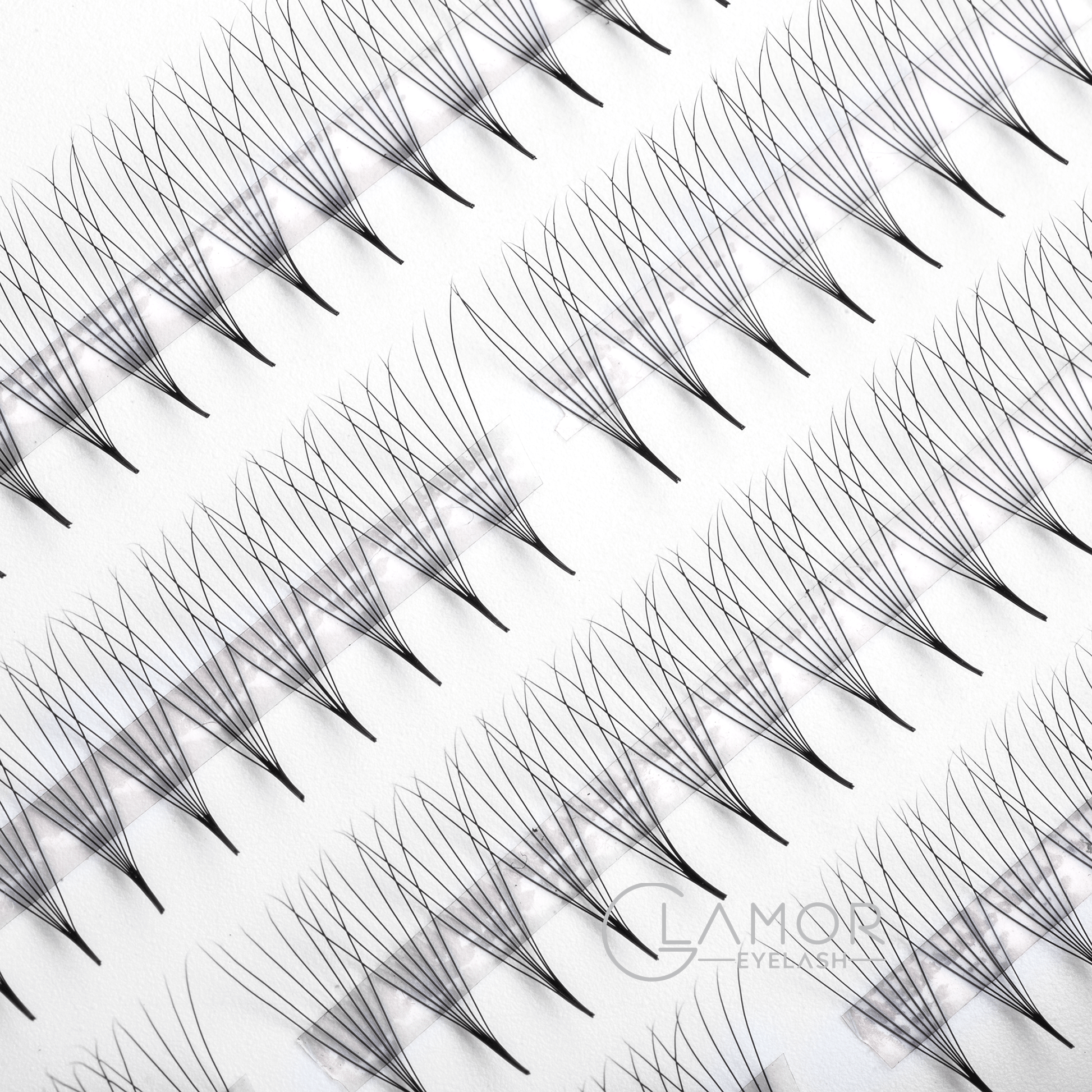 7D Ultra-speed Promade fans GLAMOREYELASH 500 FANS Promade Natural Fans Eyelashes Extensions | Handmade Individual Lashes 0.05mm of Mink Lashes - GlamorEyelash 