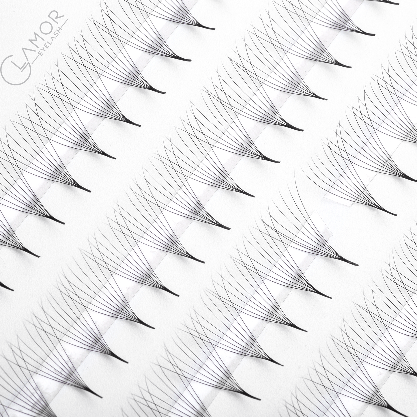 8D Ultra-speed Promade fans GLAMOREYELASH 500 FANS Promade Natural Fans Eyelashes Extensions | Handmade Individual Lashes 0.05mm of Mink Lashes - GlamorEyelash 
