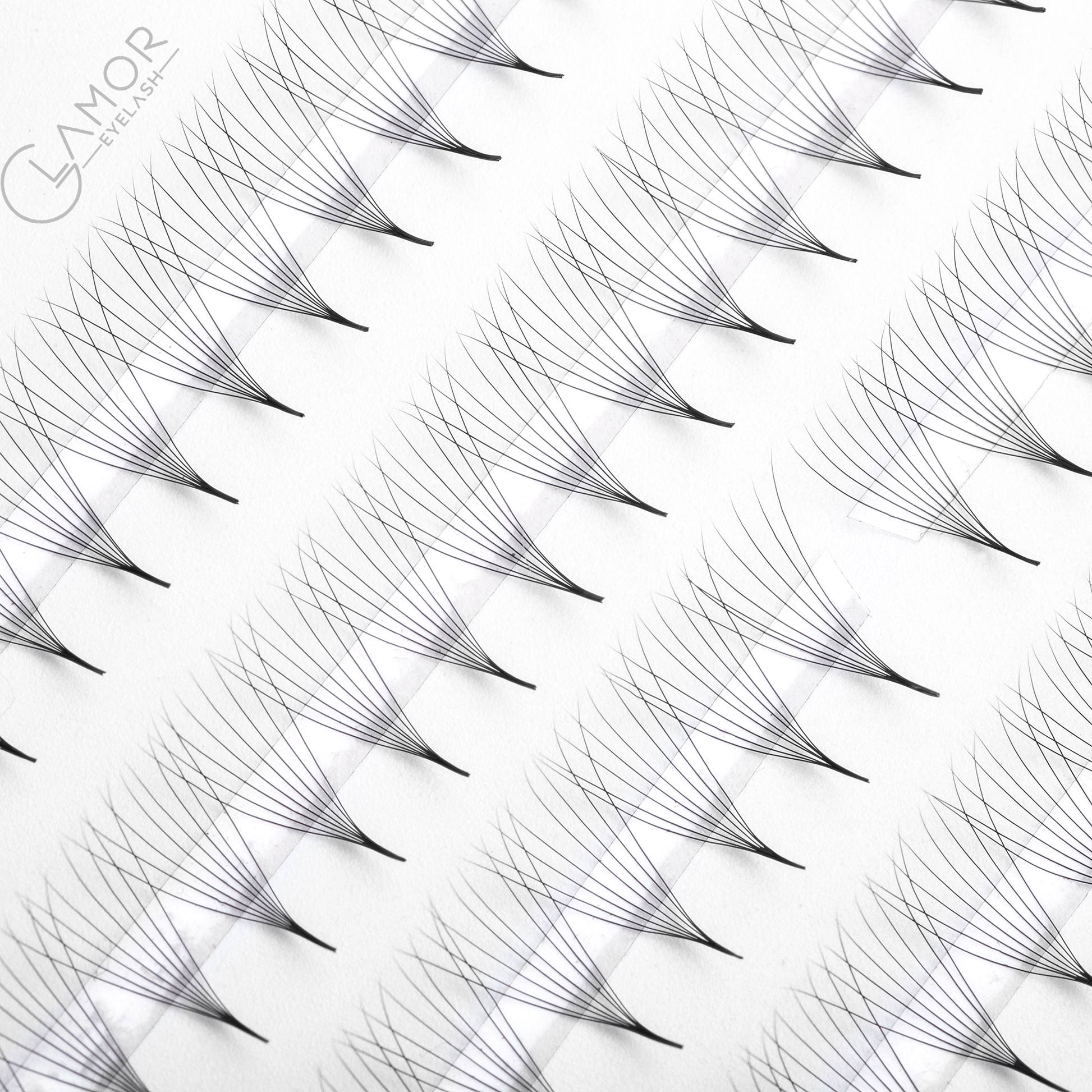 8D Ultra-speed Promade fans GLAMOREYELASH 500 FANS Promade Natural Fans Eyelashes Extensions | Handmade Individual Lashes 0.05mm of Mink Lashes - GlamorEyelash 