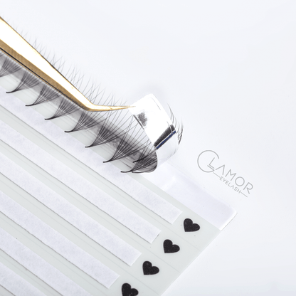 8D Ultra-speed Promade fans GLAMOREYELASH 500 FANS Promade Natural Fans Eyelashes Extensions | Handmade Individual Lashes 0.05mm of Mink Lashes - GlamorEyelash 