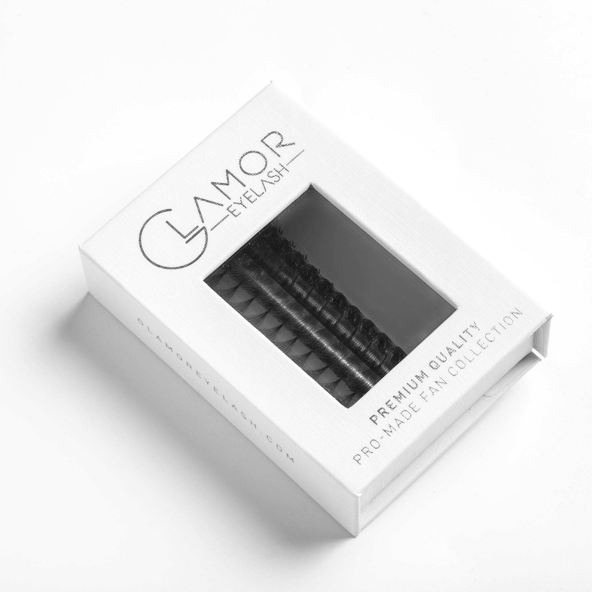 7D Ultra-speed Promade 1000 fans Paper box GLAMOREYELASH Promade Natural Fans Eyelashes Extensions | Handmade Individual Lashes 0.05mm of Mink Lashes - GlamorEyelash 