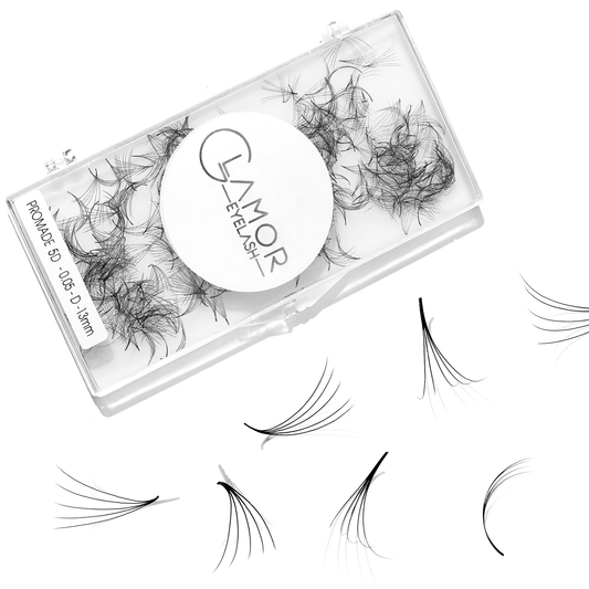 Promade fans loose 5D 0.07 | 500 fans - GlamorEyelash 