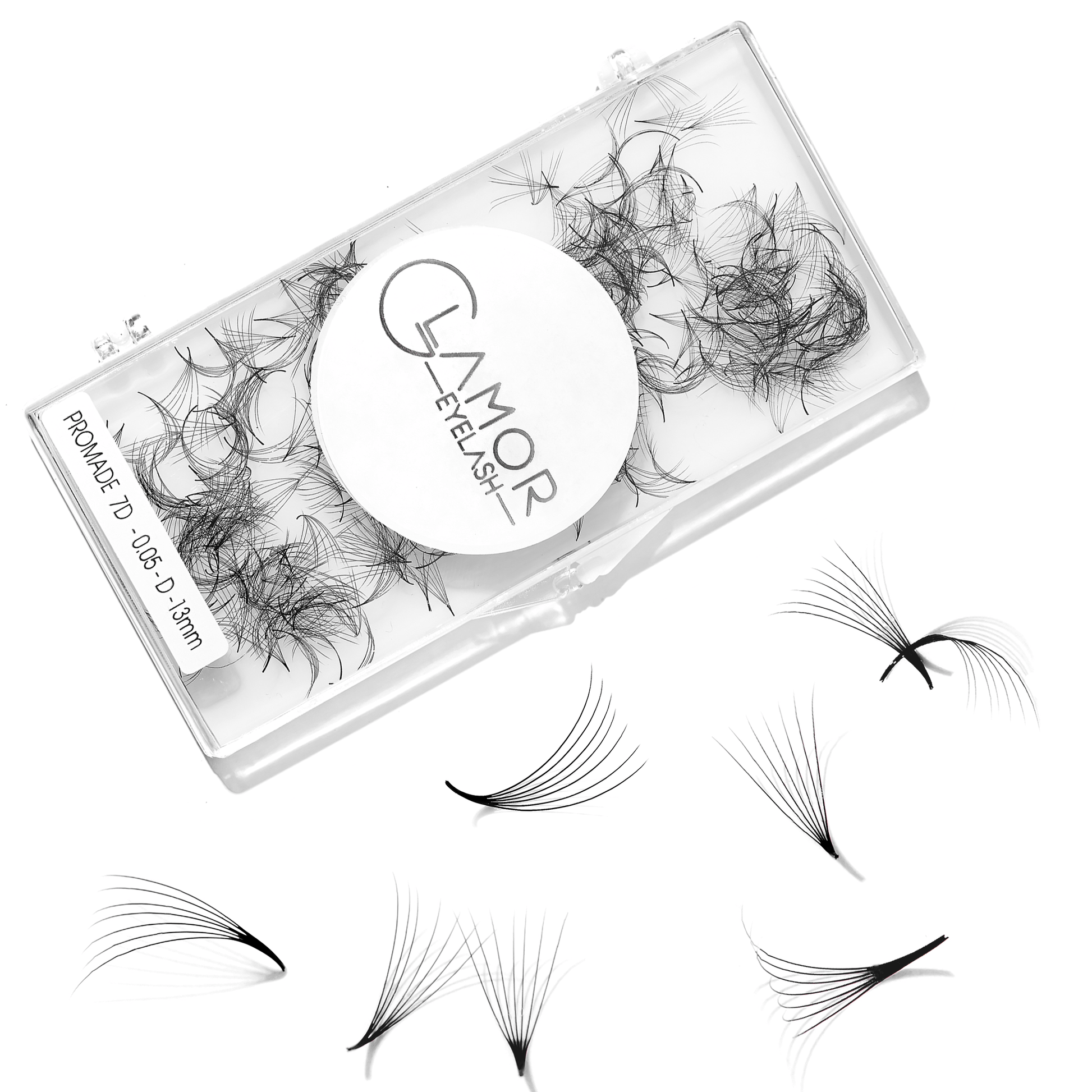 Promade fans loose 7D 0.05 | 500 fans - GlamorEyelash 