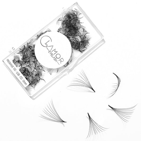 Promade fans loose 10D 0.05 | 500 fans - GlamorEyelash 