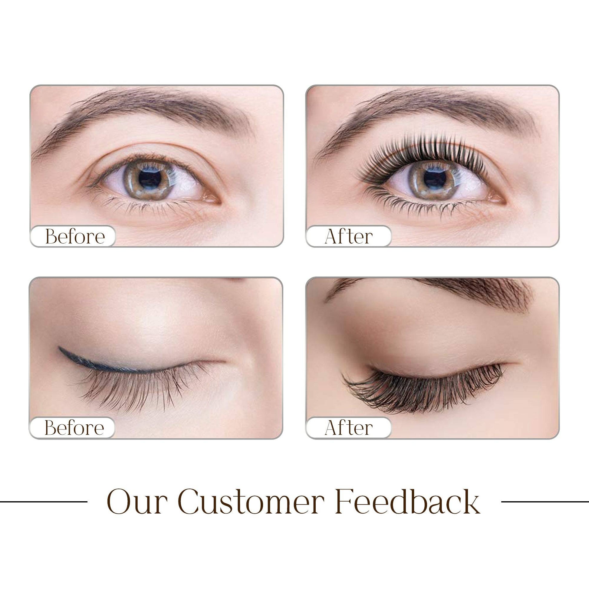 Promade fans loose 14D 0.03 | 500 fans - GlamorEyelash 