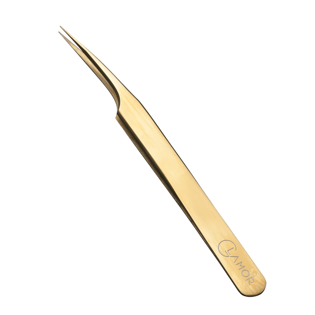 Gold Beak Lash Tweezers - Model #101