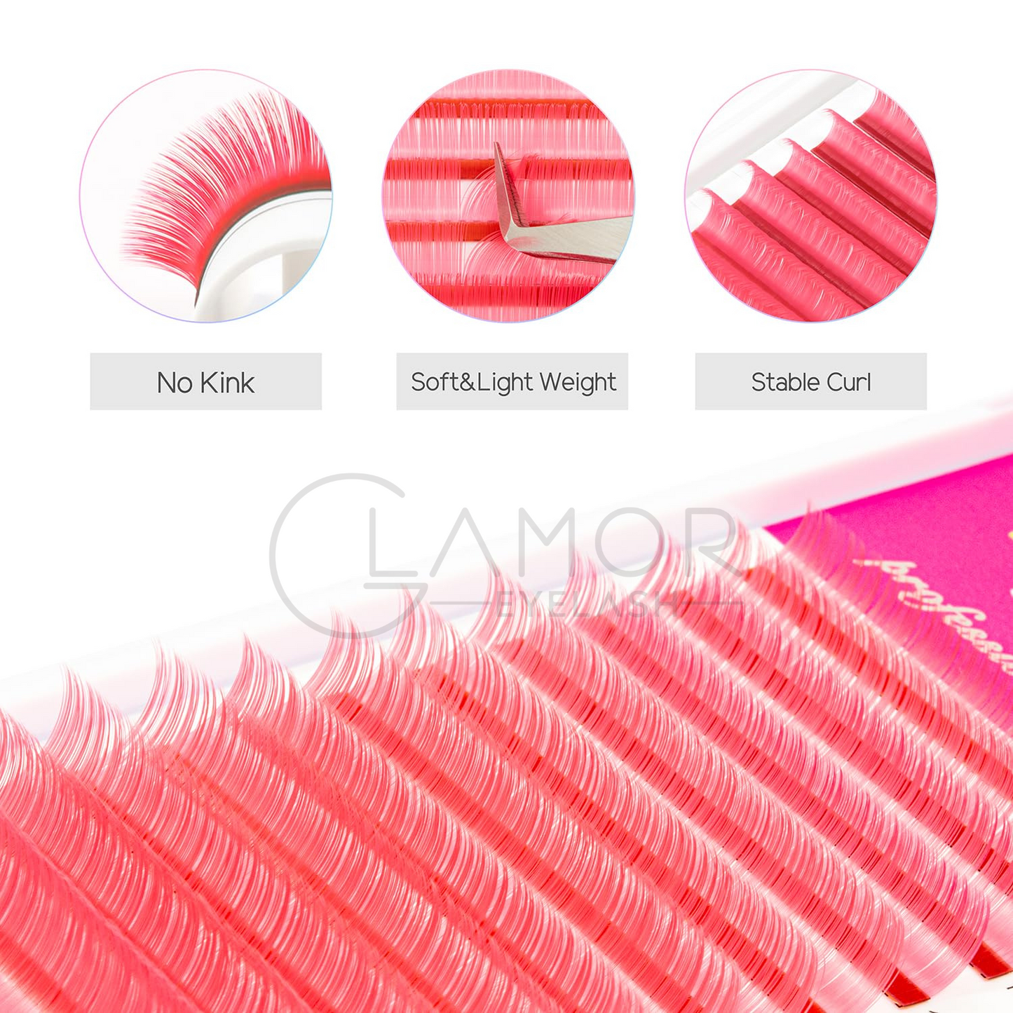 Velvet Super Min Color Pink| 0.07mm - GlamorEyelash 
