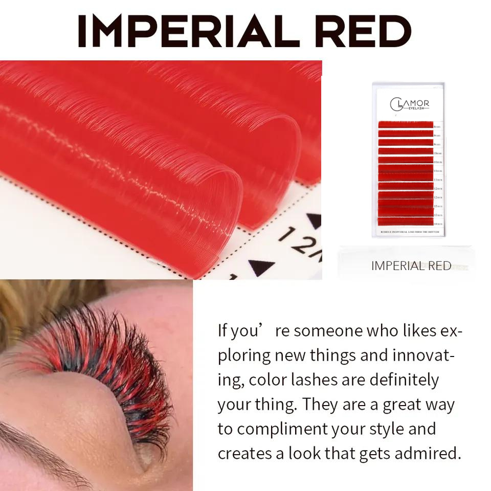 Velvet Super Min Color Red | 0.07mm - GlamorEyelash 