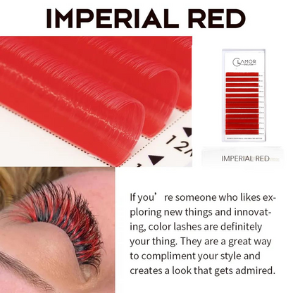 Velvet Super Min Color Red | 0.07mm - GlamorEyelash 