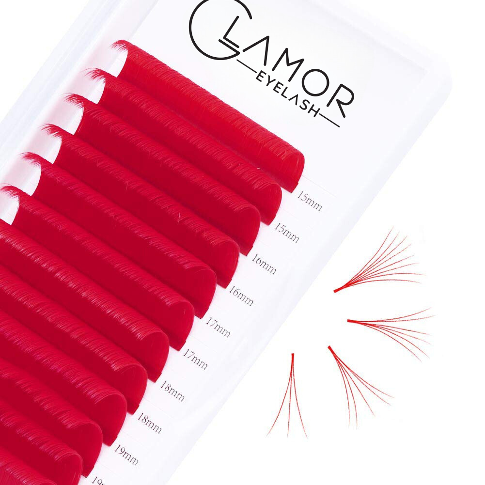 Velvet Super Min Color Red | 0.07mm - GlamorEyelash 